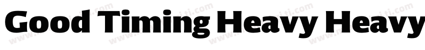 Good Timing Heavy Heavy字体转换